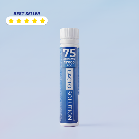 Confezione da 75 compresse integratore di lattasi Lactosolution 15000 FCC best seller