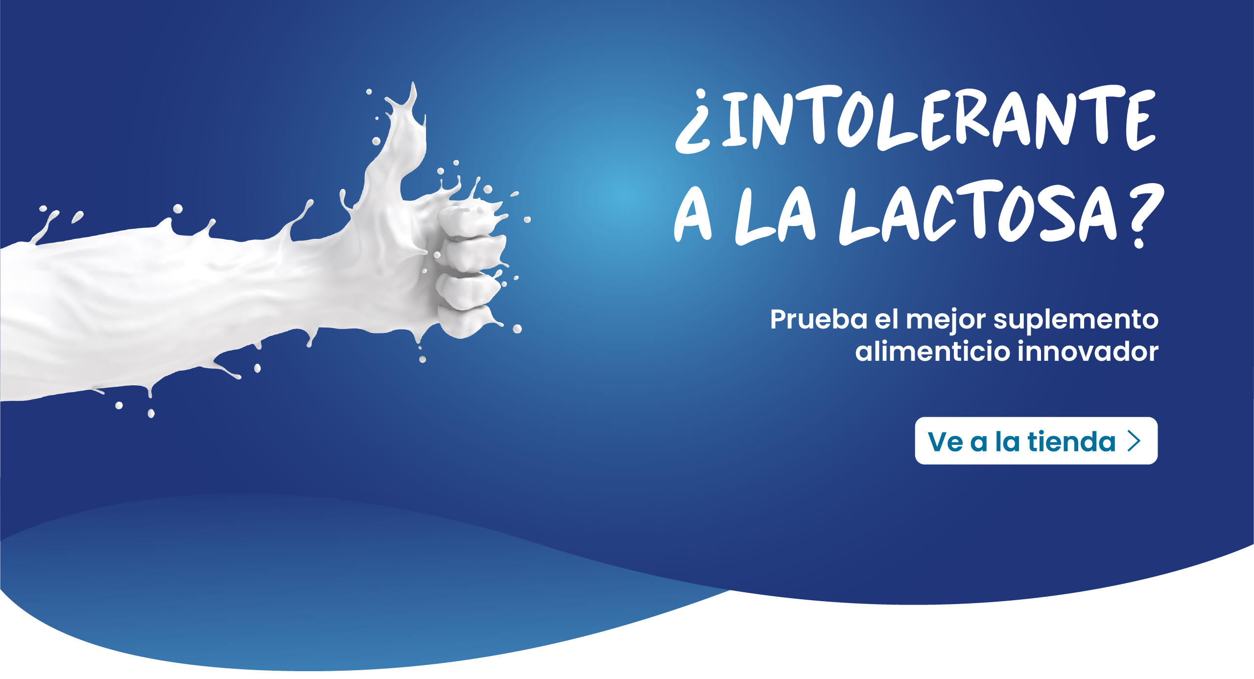 Banner de intolerancia a la lactosa vinculado a la tienda Lactosolution