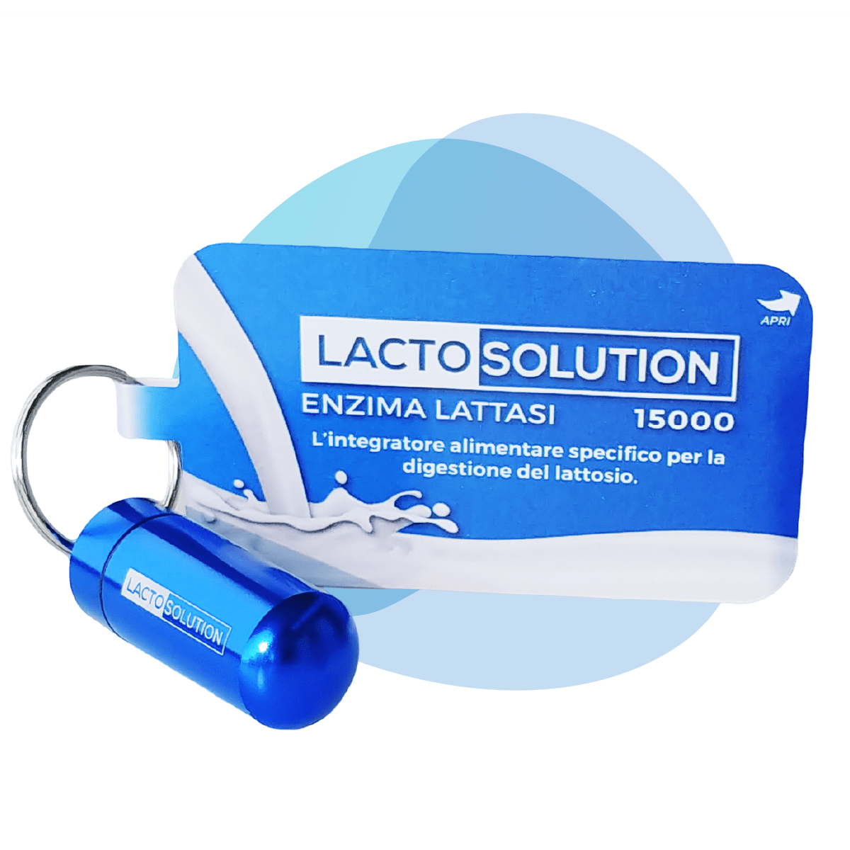 Portapillole e campione di prova Lactosolution 1500FCC